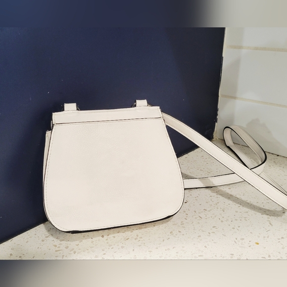 Candie's White Crossbody Bag with Colorful Tassel - Picture 2 of 6